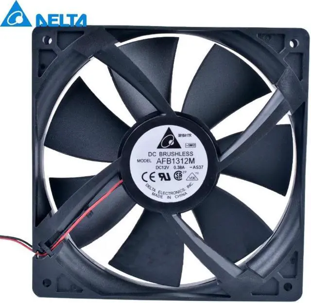 Main image of 1pcs AFB1312M 12V 0.38A 13525 135mm Double Ball Cooling Fan for delta