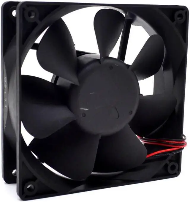 Alt view image 2 of 3 - WFB1212HE 12V 0.6A 12038 120mm 12 double ball bearing cooling fan 2 -wire interface for Delta 120*120*38mm