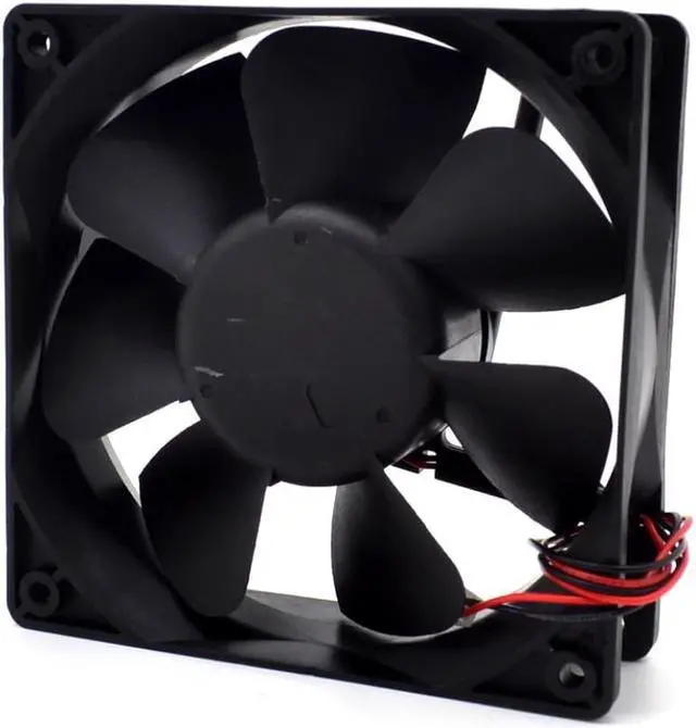 Alt view image 3 of 3 - WFB1212HE 12V 0.6A 12038 120mm 12 double ball bearing cooling fan 2 -wire interface for Delta 120*120*38mm