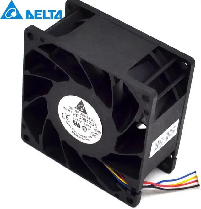 Alt view image 2 of 3 - 8038 8CM 80mm 12V 1.8A violent winds of dual ball cooling fan FFC0812DE 80*80*38mm  for Delta