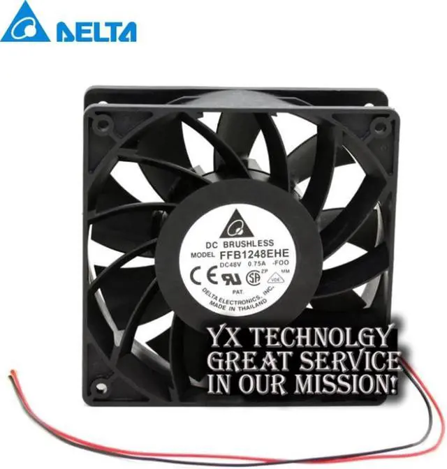 Main image of 120*120*38MM  FFB1248EHE-FOO 120mm 12038 48V 0.75A double ball converter cooling fan