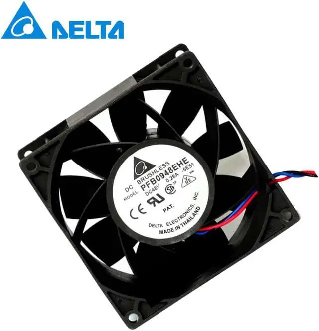 Main image of Blower Fan DC 48V 0.26A 28.8W Inverter Fan 7000RPM 9038 9cm 90*90*38mm  PFB0948EHE Blower Cooling Fan for Delta