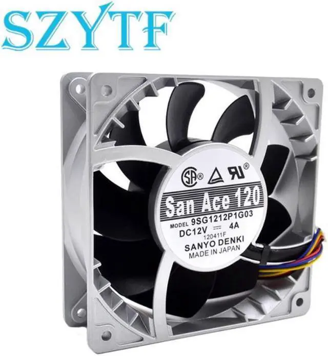 Main image of 12CM 120mm fan violence heat cooling fan 12038 12V 4A 9SG1212P1G03 120*120*38mm for SANYO