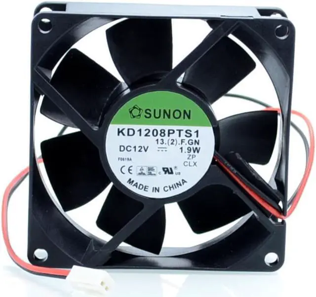 Main image of 1pcs  KD1208PTB1-13. (2). GN 8025 8CM 80mm 12V 1.9W double ball bearing cooling fan for SUNON