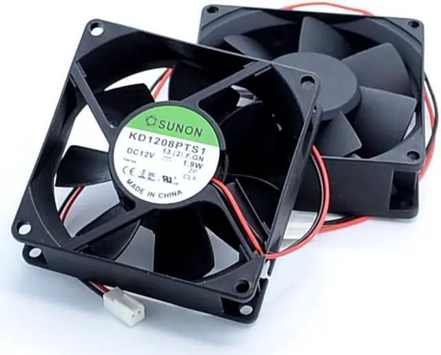 Alt view image 2 of 3 - 1pcs  KD1208PTB1-13. (2). GN 8025 8CM 80mm 12V 1.9W double ball bearing cooling fan for SUNON
