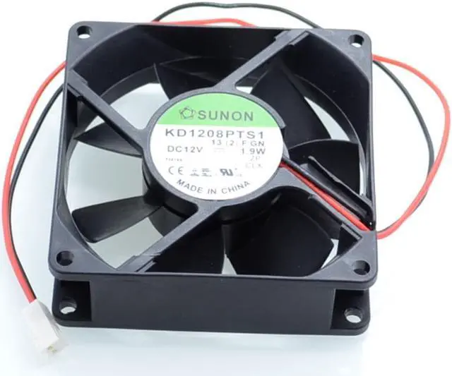 Alt view image 3 of 3 - 1pcs  KD1208PTB1-13. (2). GN 8025 8CM 80mm 12V 1.9W double ball bearing cooling fan for SUNON
