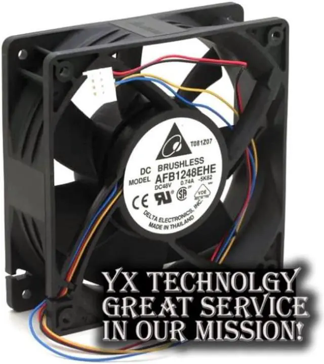 Alt view image 2 of 3 - AFB1248EHE 12038 48V 0.74A 120mm PWM cooling fan speed control of wind capacity for Delta 120*120*38mm