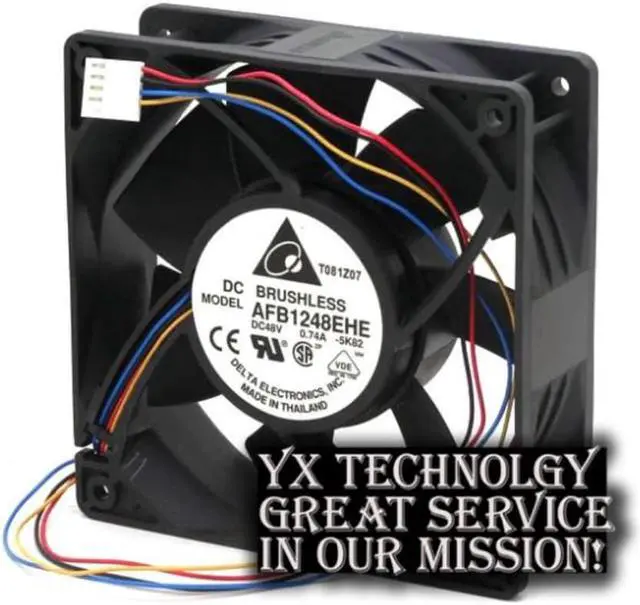 Alt view image 3 of 3 - AFB1248EHE 12038 48V 0.74A 120mm PWM cooling fan speed control of wind capacity for Delta 120*120*38mm