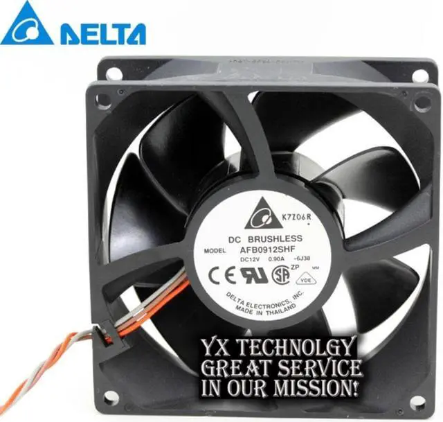 Main image of For Delta AFB0912SHF 9032 9cm 12V 0.90A dual ball bearing cooling fan for  90*90*32mm