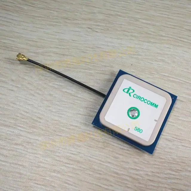 Alt view image 2 of 3 - GPS internal CIROCOMM ceramic Ciro active antenna 30dbi gain IPEX interface 25*25*4mm RF cable 50mm