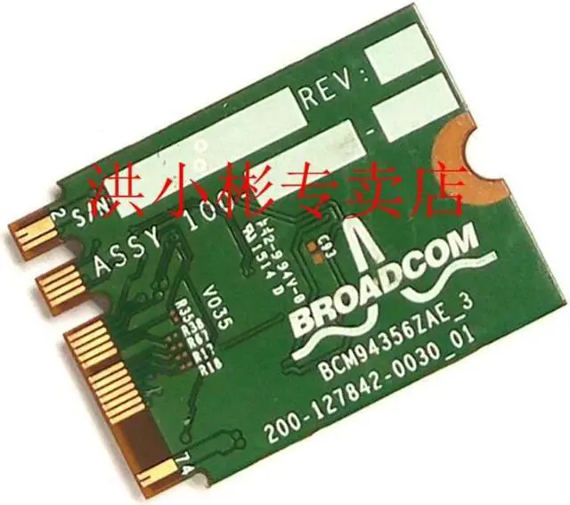 Alt view image 2 of 2 - Wireless Adapter Card for Broadcom BCM94356ZAE 802.11ac 867M WiFi+BT4.1 2.4G&5G NGFF Network Card for Lenovo FRU 00JT479 00JT473