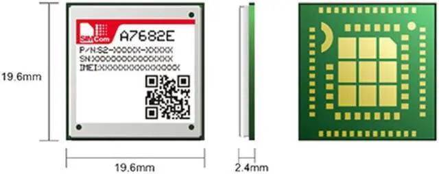 Alt view image 3 of 3 - SIMCOM A7682E LTE Cat1 module LTE-FDD B1/B3/B5/B7/B8/B20 GSM/GPRS/EDGE 900/1800MHz Compatible with the SIM800C SIM868 series