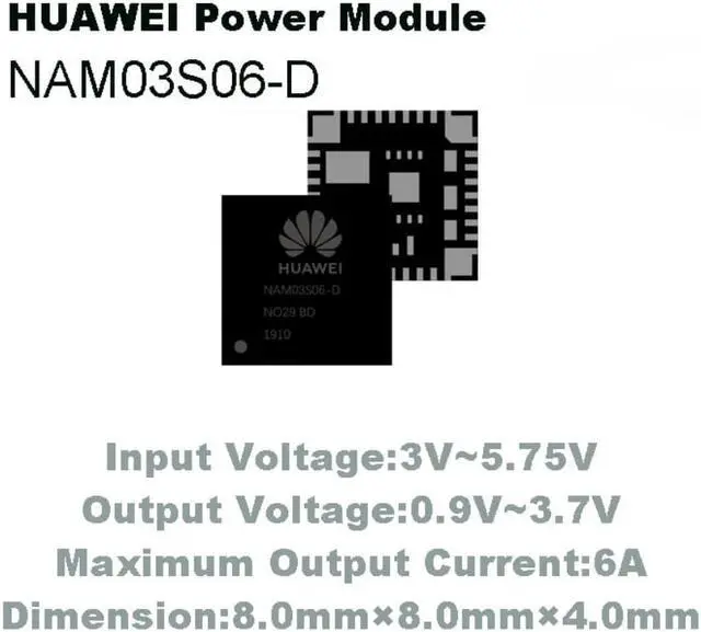 Main image of 10PCS HUAWEI DC-DC power supply module NAM03S06-D PSiP package server telecom data communication applications