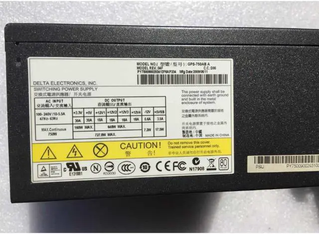 Alt view image 2 of 3 - GPS-750AB A 750W For Delta Server Desktop Power Supply Fully Tested Fast Ship