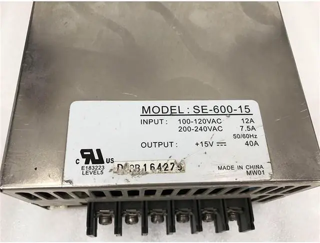 Alt view image 2 of 3 - For SE-600-15 600W 15V 40A Switching Power Supply Fully Tested Fast Ship