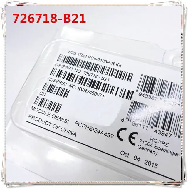 Main image of in box   8GB G9 726718-B21 774170-001 752368-081 1RX4 PC4-2133P 1 year warranty