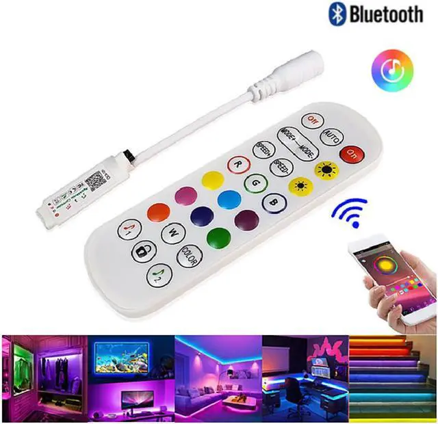 Main image of LED Lights RGB Bluetooth Controller For LED Strip Light Music Sync LED Controller DC5V 12V