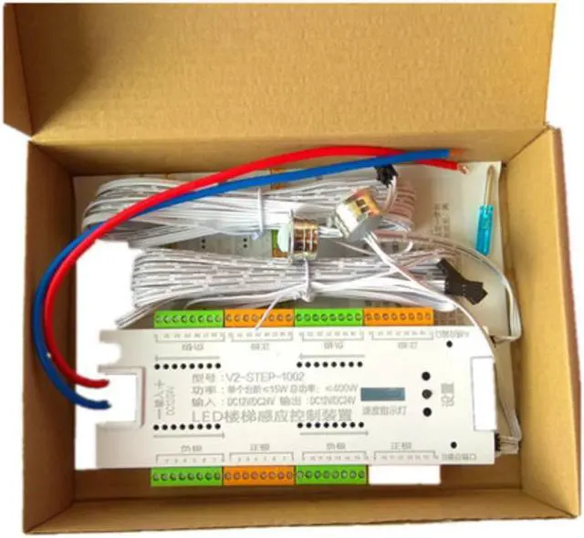 Main image of Stair LED Motion Sensor Controller DC 12V 24V 32 Channels Indoor PIR Night Light Dimmer For Stairs Flexible Strip