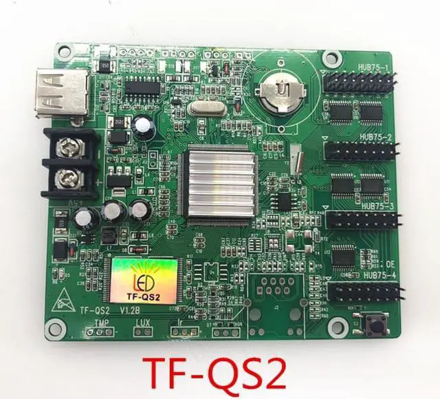 Main image of TF-QS2 USB Full color asynchronous LED control card supports 256*128 512*64 comes with 4*HUB75