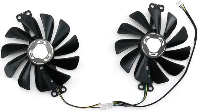 Alt view image 4 of 4 - For XFX RX6600 6600XT Speedster Graphics Card Cooling Fan TYD10010M12LPA CF1010U12S
