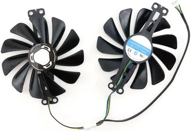 Alt view image 2 of 4 - For XFX RX6600 6600XT Speedster Graphics Card Cooling Fan TYD10010M12LPA CF1010U12S