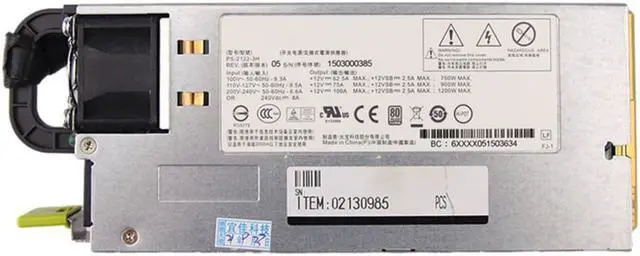 Main image of For Huawei X6000 Server Power Supply for LITEON PS-2122-3H 1200W 12V 100A Psu