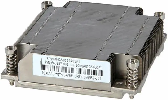 Alt view image 2 of 2 - 676952-001 668237-001 Proliant DL360E GEN8 CPU Cooling Heatsink CPU Processor Cooler 676952-001 668237-001 for DL360E Gen8 G8