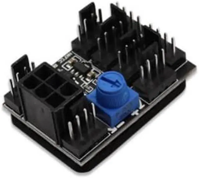 Alt view image 3 of 4 - High Power Fan PWM hub Speed Controller Chassis Fan PWM Hub Speed Controller
