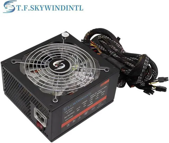 Alt view image 3 of 4 - T.F.SKYWINDINTL 600W Power Supply 80plus Active PFC PSU ATX Gaming PC Graphics Cards For Intel AMD Computer