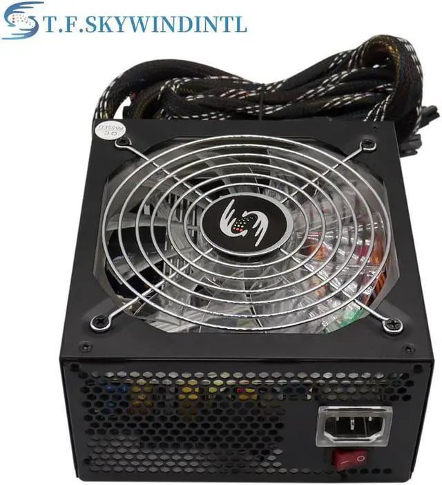 Alt view image 4 of 4 - T.F.SKYWINDINTL 600W Power Supply 80plus Active PFC PSU ATX Gaming PC Graphics Cards For Intel AMD Computer