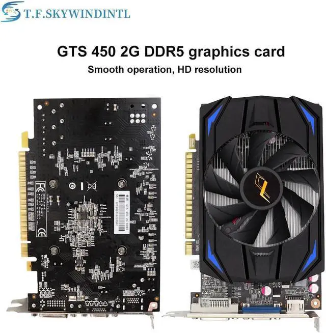 Main image of Video Card GTS 450 2GB DDR5 128Bit Computer Graphics Cards for nVIDIA Geforce GPU HDMI Dvi VGA Cards GTS450 For Gaming Game