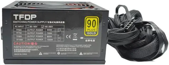Main image of Real Quiet 700 Watt 700W PC Computer Power Supply Computer PC Dual CPU 20+4-pin 12cm Fans ATX 12V Molex PCIE SATA PCIE