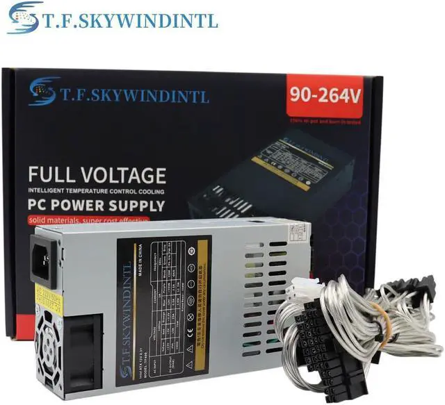 Alt view image 2 of 4 - T.F.SKYWINDINTL 350 Watt 1U Flex ATX12V Active PFC ATX PC Power Supply For Nas Pos Small Chassis Computer Power Mini ITX