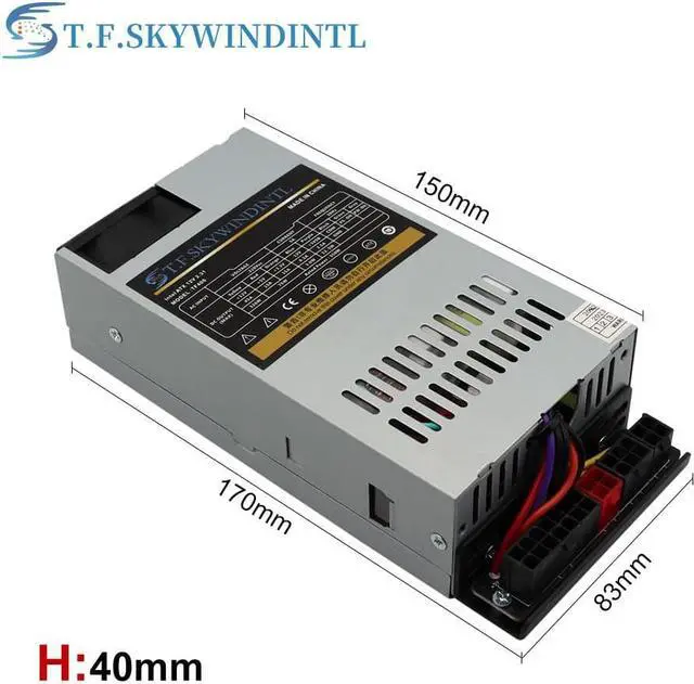 Alt view image 4 of 4 - T.F.SKYWINDINTL 350 Watt 1U Flex ATX12V Active PFC ATX PC Power Supply For Nas Pos Small Chassis Computer Power Mini ITX