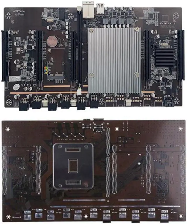 Alt view image 4 of 4 - BTC X79 X5 Miner Motherboard 5 PCIE X8 LGA 2011 H61 Chip 32G DDR3 SATA 3.0 for Bitcoin BTC ETH GPU Graphics Card Mining