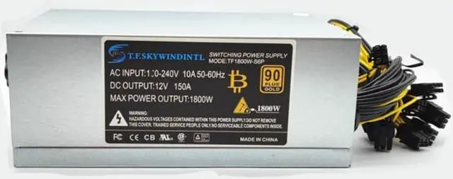 Main image of 1800W psu Ant S7 A6 A7 S7 S9 L3 BTC miner machine server PSU mining board power supply 12V For Ethereum Coin