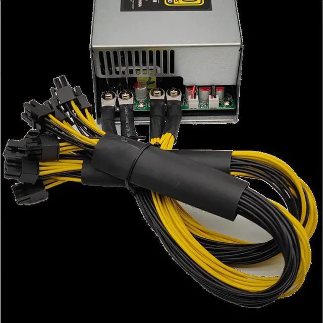 Alt view image 3 of 4 - 2000W Antminer PSU Mining Power Supply Pc Bitcoin Miner R9 380 390 RX 470/480 RX 570 1060 A6 A7 S5 S7 T9 2000W ETH Mining