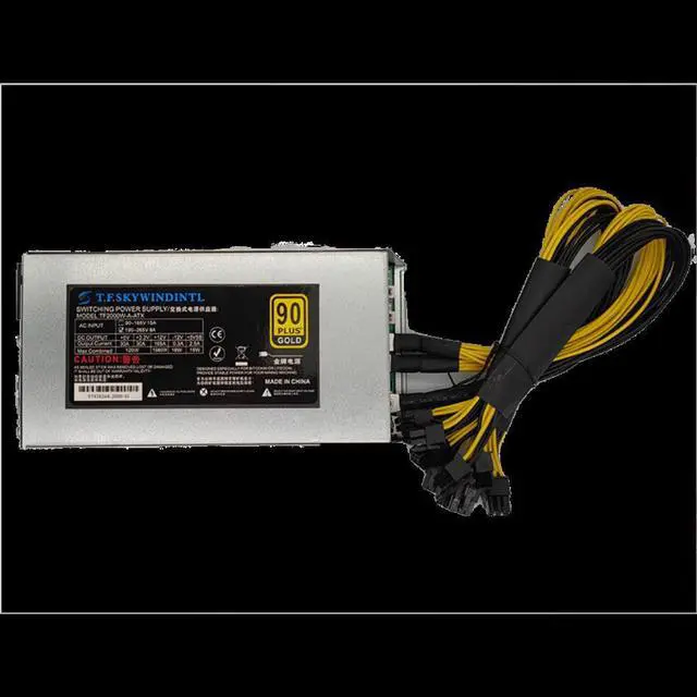 Main image of 2000W Antminer PSU Mining Power Supply Pc Bitcoin Miner R9 380 390 RX 470/480 RX 570 1060 A6 A7 S5 S7 T9 2000W ETH Mining