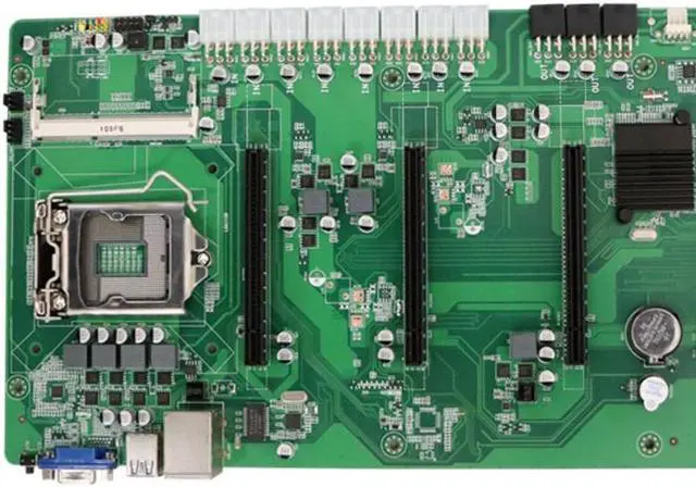 Alt view image 2 of 4 - B85 BTC 8 GPU Card ATX Motherboard Mining Board LGA 1150 ETH 65mm Motherboard For mining rig frame