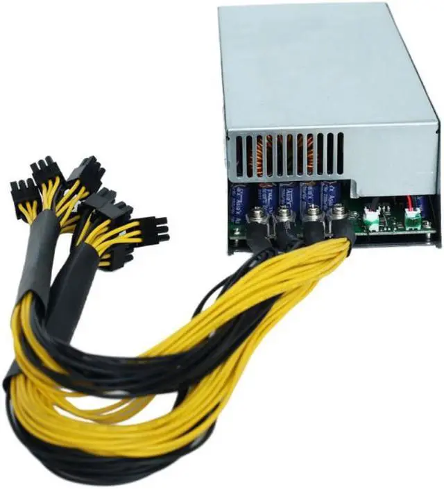 Alt view image 3 of 4 - 2000W PSU Antminer Bitmain 2000w Power Supply 6PIN Antminer T9 ETH PSU antminer S9 S7 L3 BTC LTC DASH 2000W miner power supply