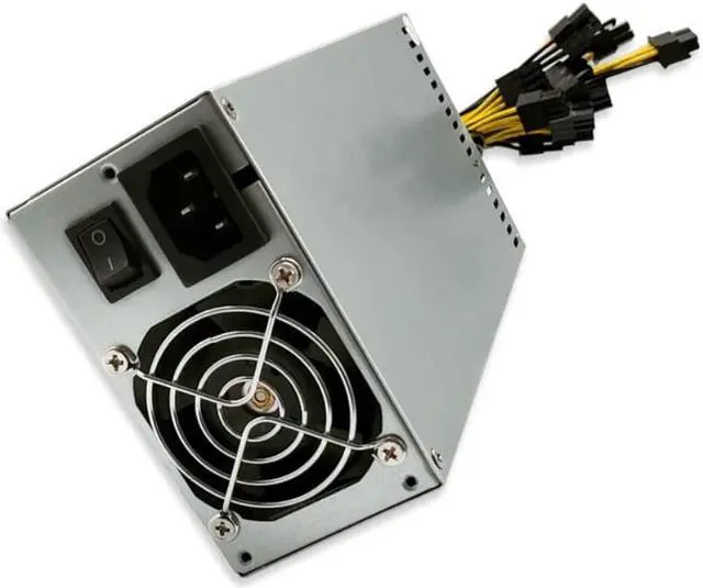 Alt view image 2 of 4 - 2000w Mining 2000W ETH Mining Rig Power Supply 2U Miner GPU PSU with 10*PCI 6Pin and Fan 80 PLUS Gold BTC 120V 110V 220V 230V