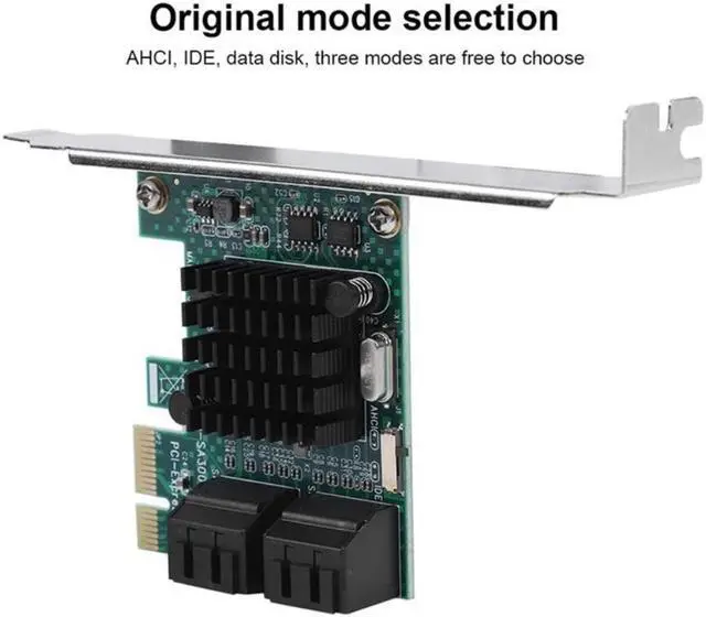 Alt view image 3 of 3 - PCIE To SATA Expansion Controller Expansion Card With 4 Ports 6G SATA Expansion Card For PCI Expansion Cards