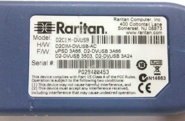 Alt view image 3 of 3 - FOR The RARITAN Dominion KX II KVM CIM - Model D2CIM-DVUSB Dual USB & VGA Adapter Dongle
