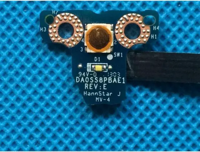 Alt view image 6 of 6 - Power Button Circuit Board w/ Cable - P6JTT / 0P6JTT / CN-0P6JTT / DA0SS8PBAE1 for Dell XPS 15z L511z