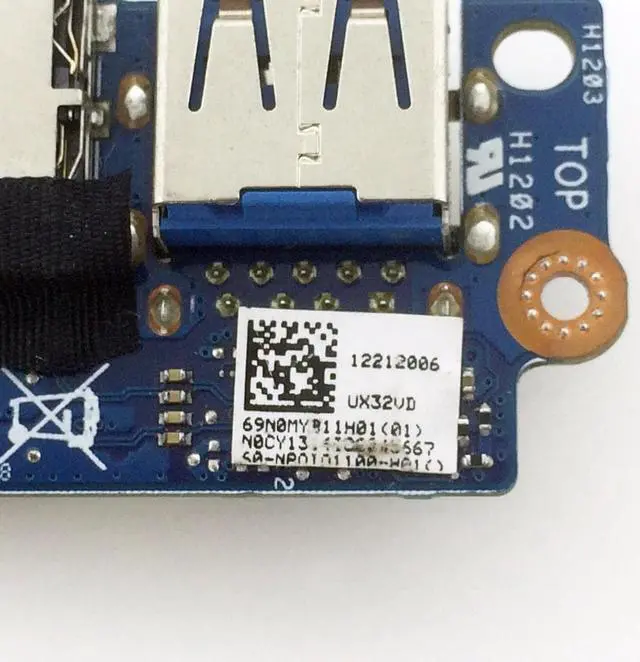 Alt view image 4 of 4 - UX32VD REV 2.4 IO USB SD BOARD 69N0MYB11H01 60-NPOIO1100-H02 for ZenBook UX32VD
