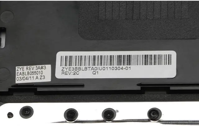 Alt view image 3 of 6 - A000080250 Genuine Top Cover Upper Case Palmrest Dark Silver ZYE3BBLBTA0IU0 BLB for Toshiba Satellite L755 L755-SP5204CL
