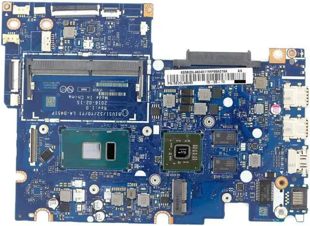 Main image of 5B20L46045 - Discrete Motherboard BIUS1/S2/Y0/Y1 LA-D451P w/ i5-6200U + R5 M330 V2G for Lenovo Yoga 510-14isk