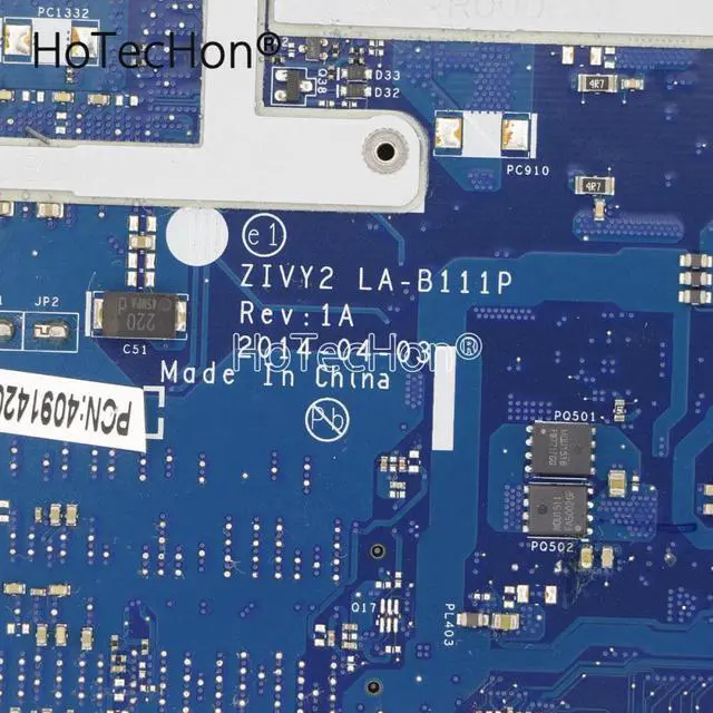 Alt view image 6 of 6 - DIS Motherboard ZIVY2 LA-B111P w/ i5-4200HQ CPU + GTX 960m GPU for Lenovo Y50-70 Laptops