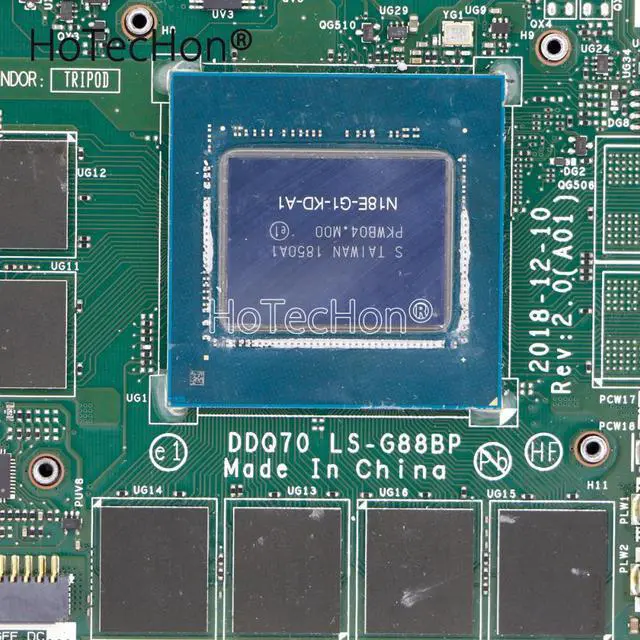 Alt view image 6 of 6 - 639K2 - RTX 2060 6GB GDDR6 Video Card N18E-G1-KD-A1 DDQ70 LS-G88BP for Dell Alienware Area-51m