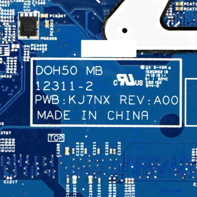 Alt view image 6 of 6 - DPX9G - DSC DDR3L MOTHERBOARD KJ7NX DOH50 12311-2 w/ i7-4510U 2.0GHz + GT 750M V2G for DELL Inspiron 15 (7537) FHD Laptops
